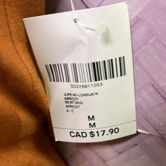 Forever 21 Jupe Mi- longue - apricot dress skirt, orange medium brand new - Picture 2 of 6